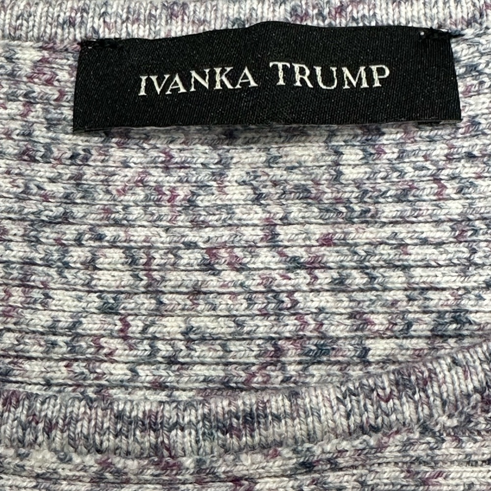 Ivanka Trump women’s size large cotton cable knit scoop neck sweater - Picture 6 of 11